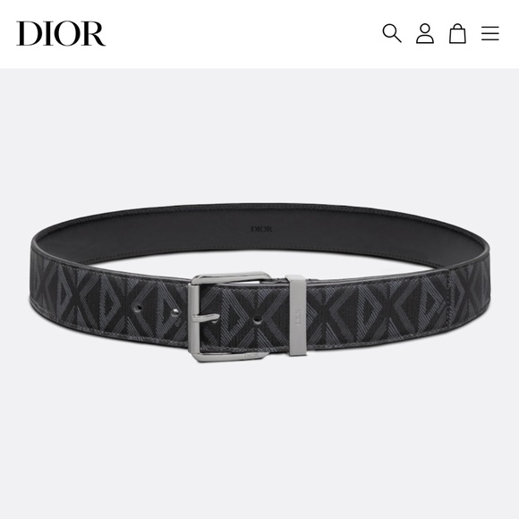 Dior Other - DIOR Black CD Diamond Canvas and Calfskin, 36 in